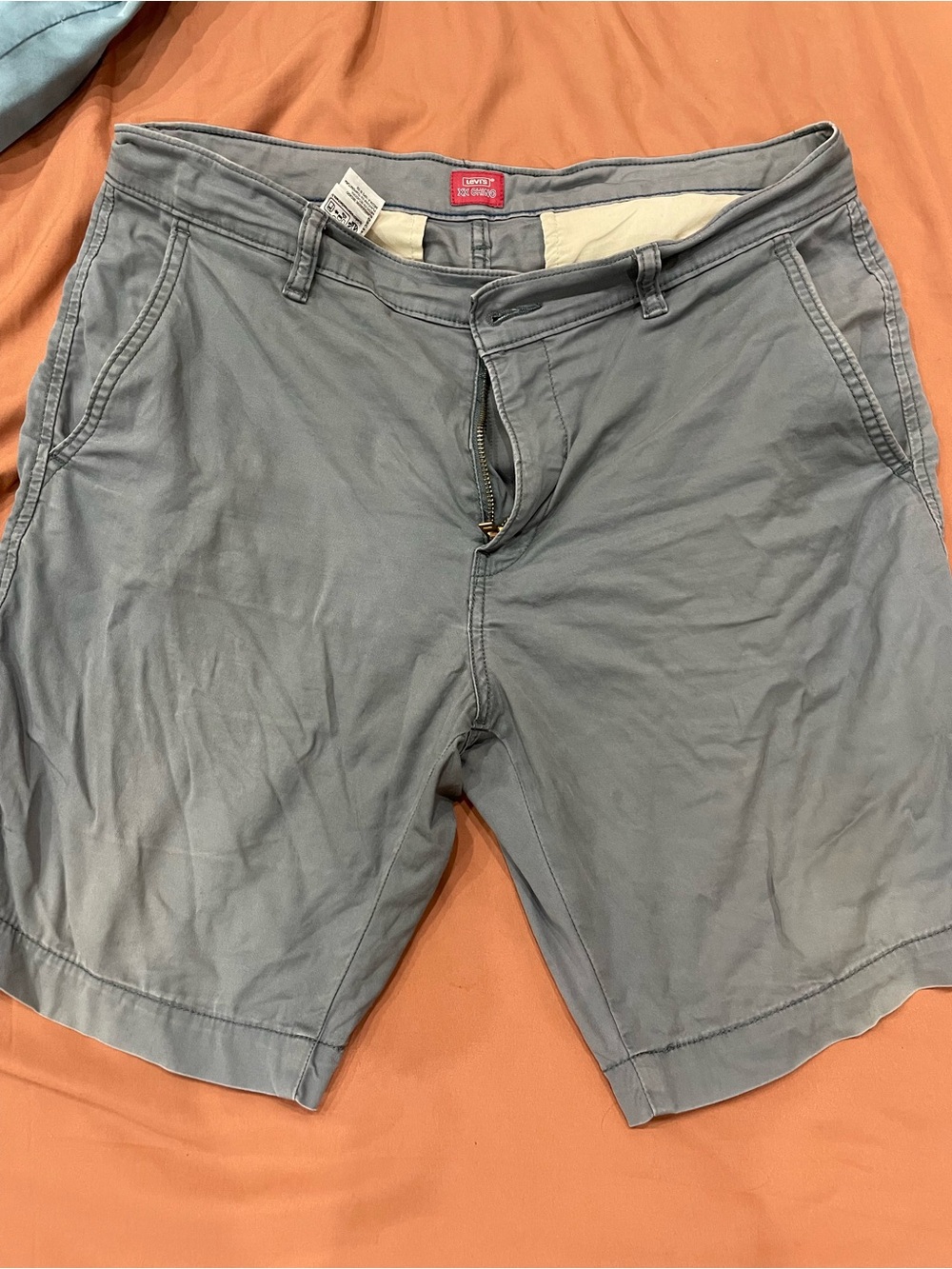 Levi's Men's Light Gray Flat Front Shorts